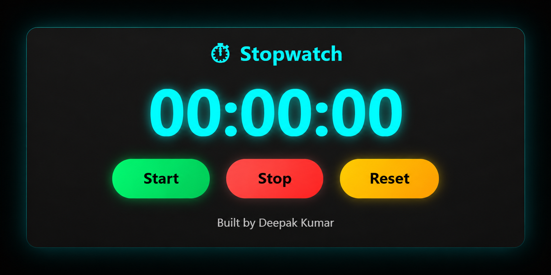 Stopwatch Web App